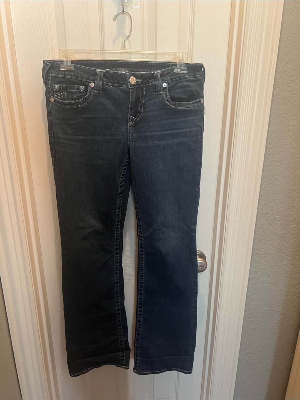 True Religion Women's Dark Indigo Bootcut Jeans